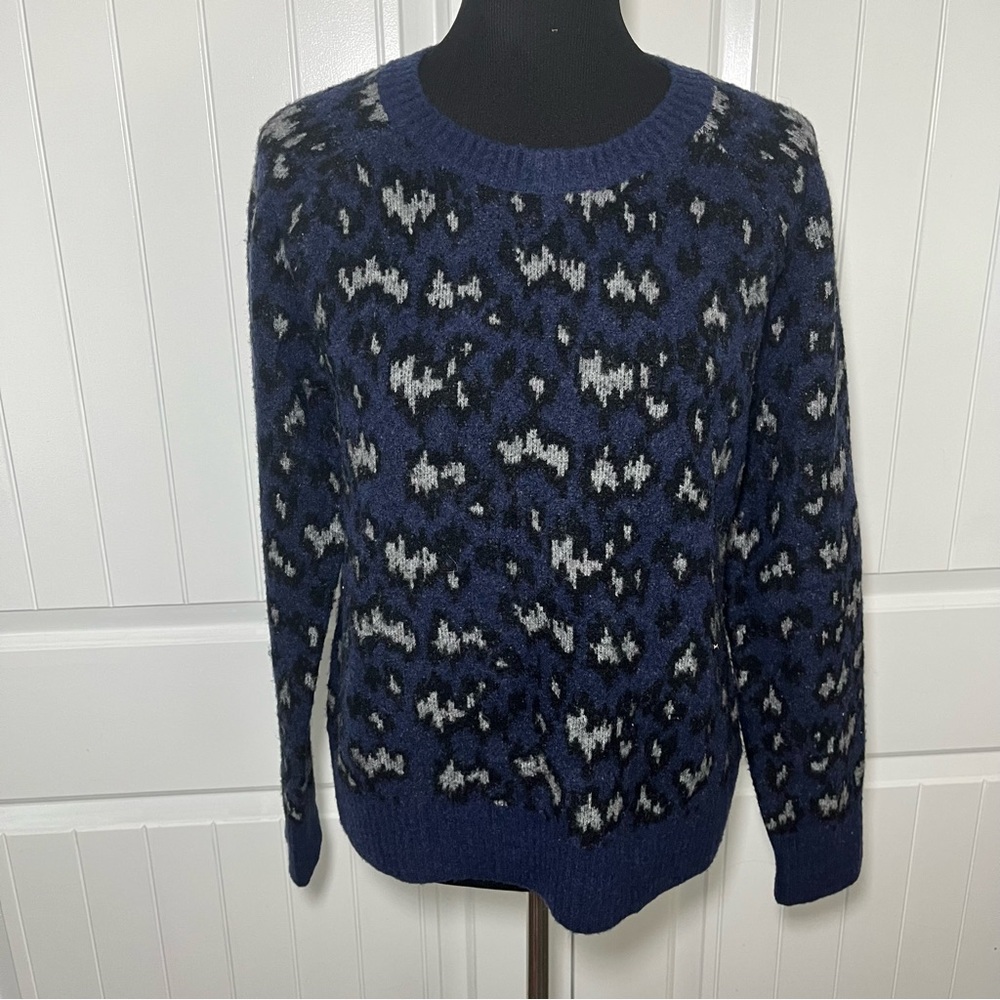 Athleta Hawthorn wool blend textured crew neck sweater women’s small